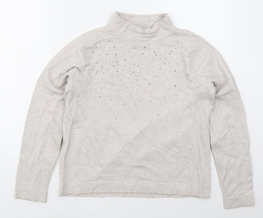 Womens UK Size M Betty Barclay Grey Pullover Jumper