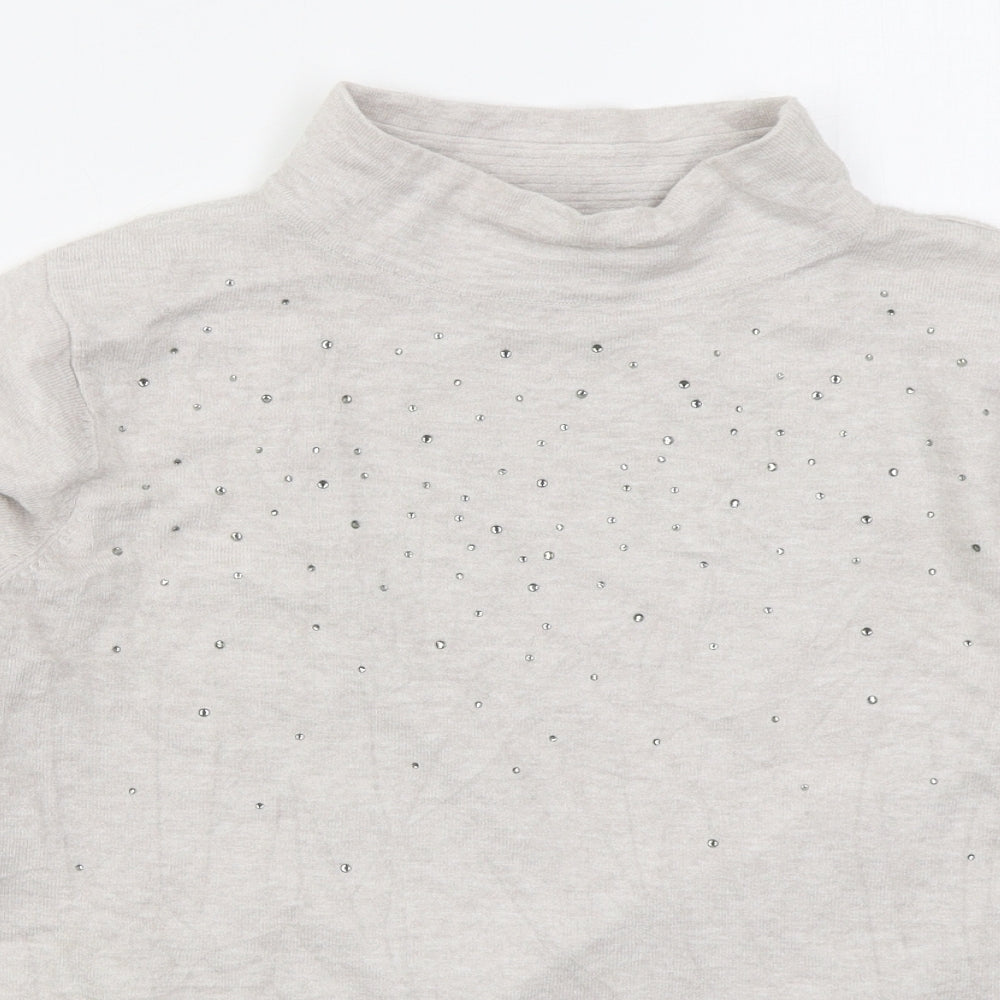 Womens UK Size M Betty Barclay Grey Pullover Jumper