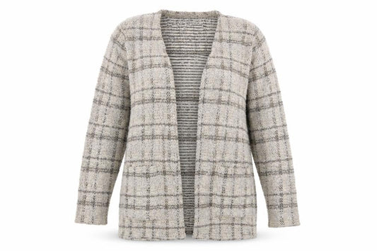 Womens UK Size 14 Yest Beige Cardigan Jumper