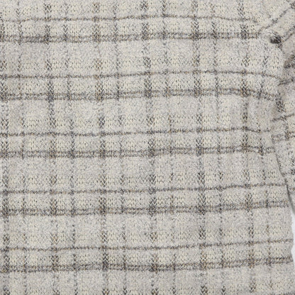 Womens UK Size 14 Yest Beige Cardigan Jumper