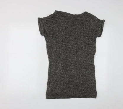 ValleyGirl Womens Brown Cowl Neck  Polyester Pullover Jumper Size XS