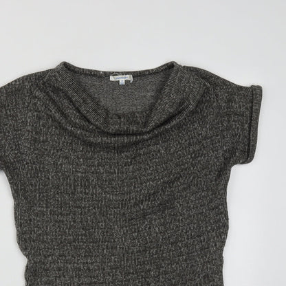 ValleyGirl Womens Brown Cowl Neck  Polyester Pullover Jumper Size XS