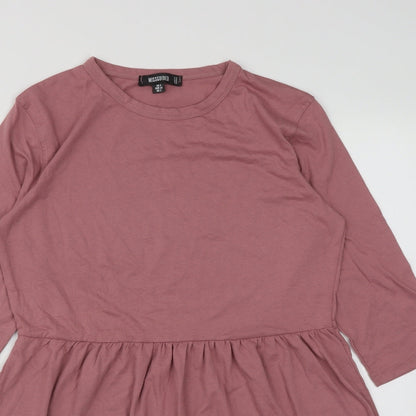 Missguided Womens Pink  Polyester Fit & Flare  Size 6
