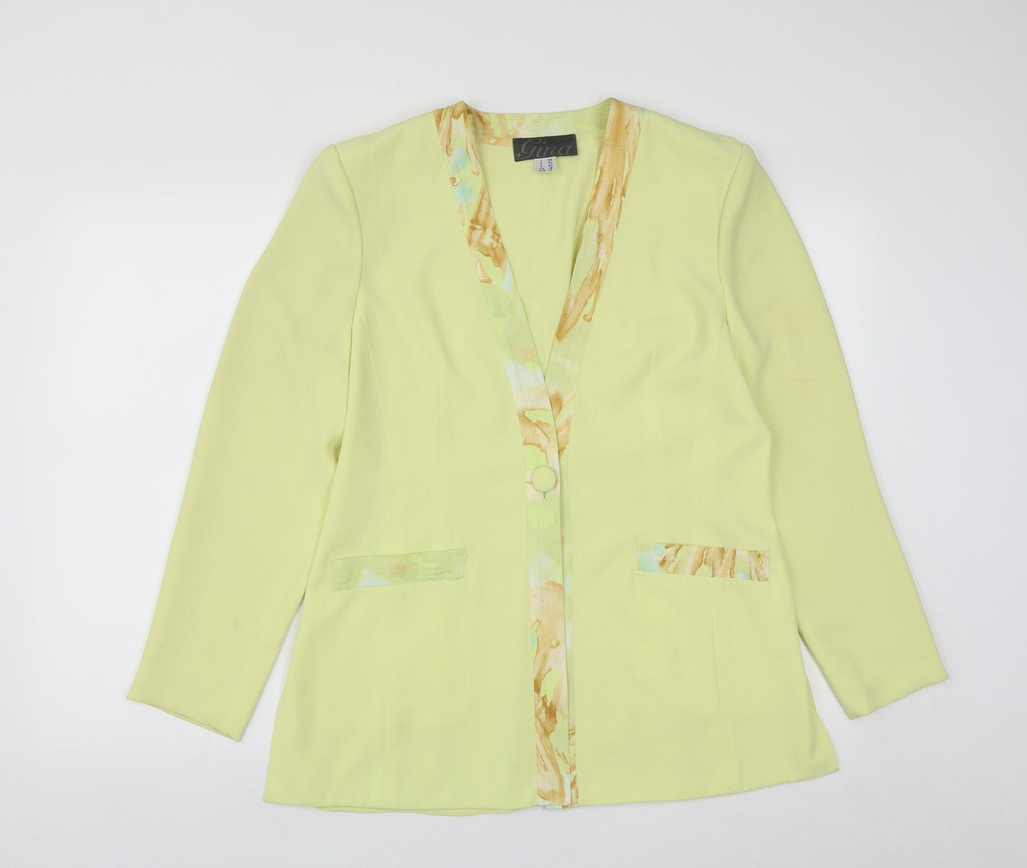 Womens UK Size 12 Gina Yellow Jacket
