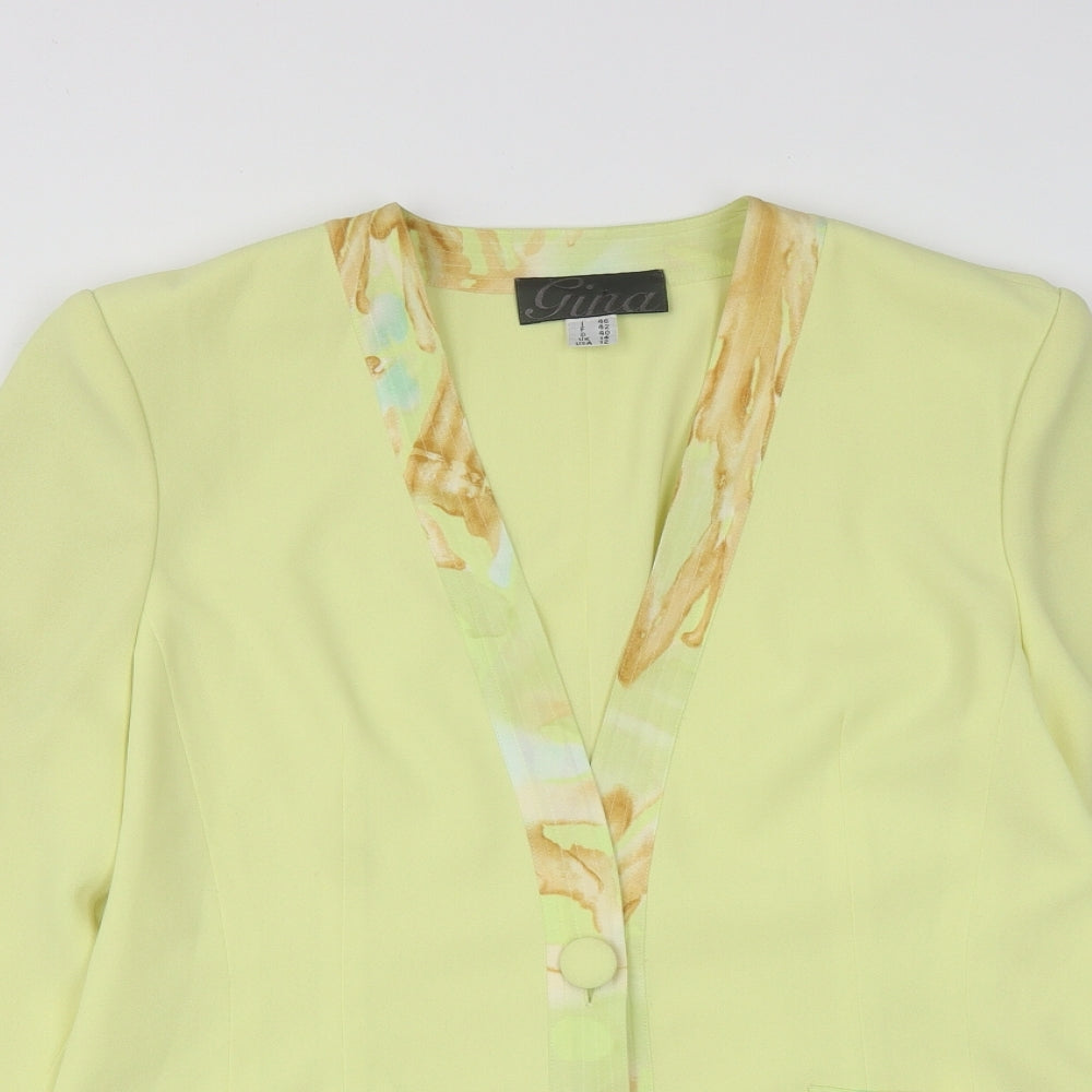 Womens UK Size 12 Gina Yellow Jacket