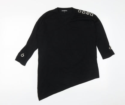 Womens UK Size S Paramour Black Pullover Jumper
