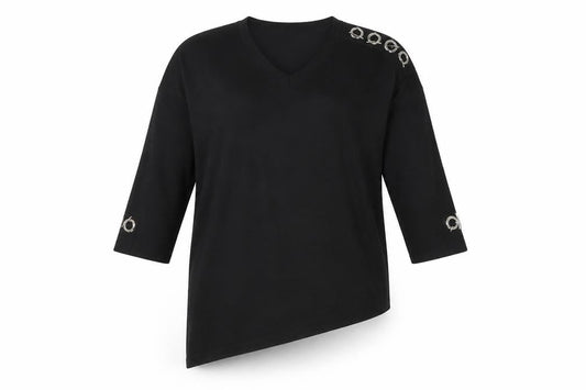 Womens UK Size S Paramour Black Pullover Jumper