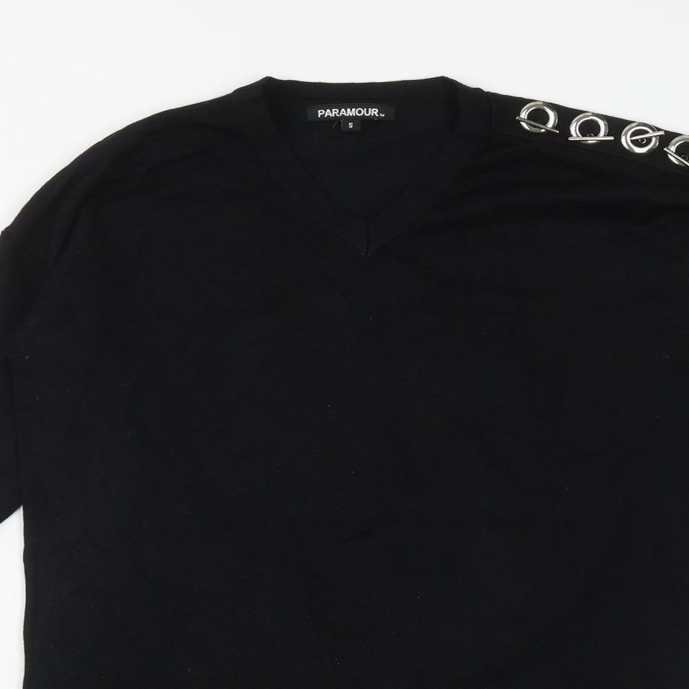 Womens UK Size S Paramour Black Pullover Jumper