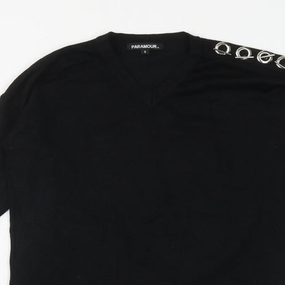 Womens UK Size S Paramour Black Pullover Jumper