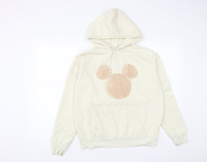 Womens UK Size S Disney Beige Pullover Hoodie
