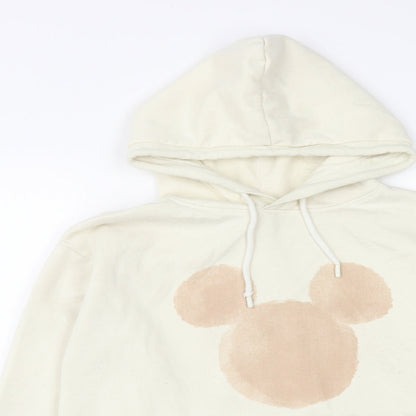 Womens UK Size S Disney Beige Pullover Hoodie
