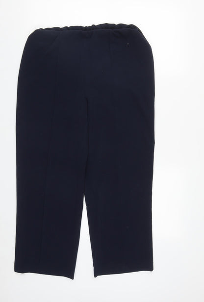 Womens UK Size 12 Isle Regular Fit  Blue Trousers