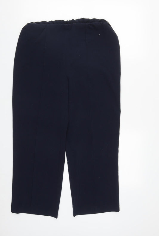 Womens UK Size 12 Isle Regular Fit  Blue Trousers