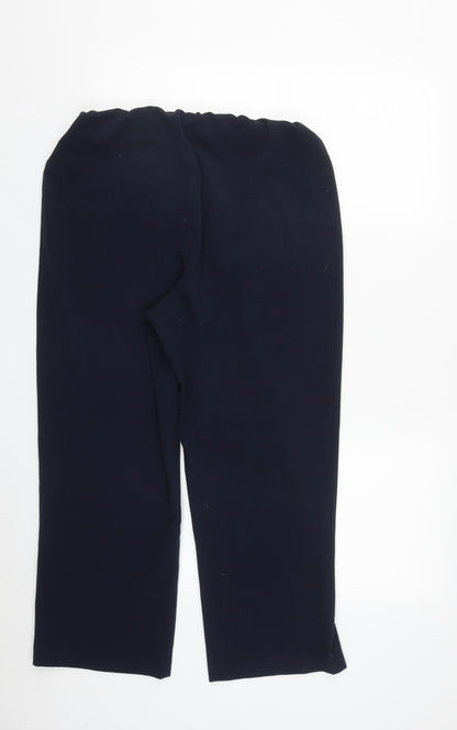 Womens UK Size 12 Isle Regular Fit  Blue Trousers