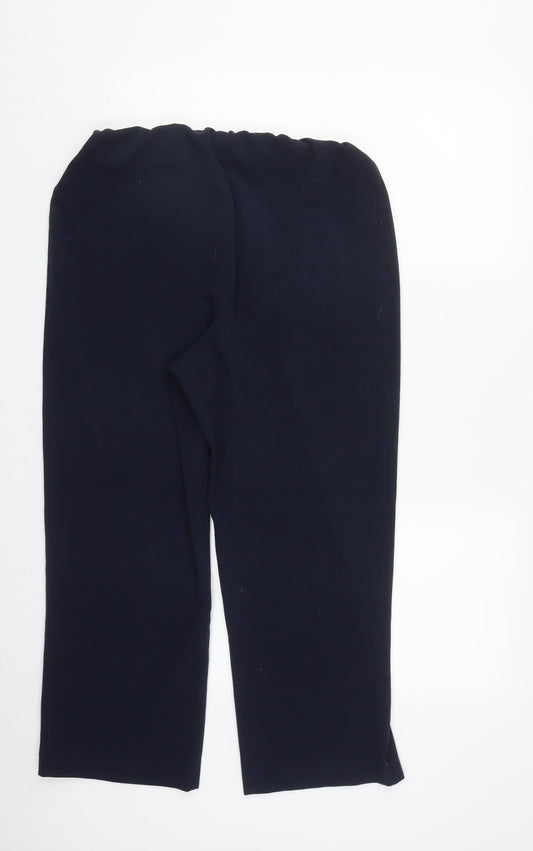 Womens UK Size 12 Isle Regular Fit  Blue Trousers