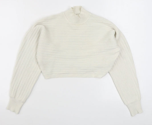 Womens UK Size S New Look White Pullover Jumper