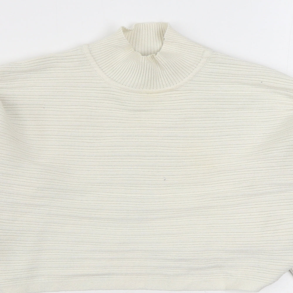 Womens UK Size S New Look White Pullover Jumper