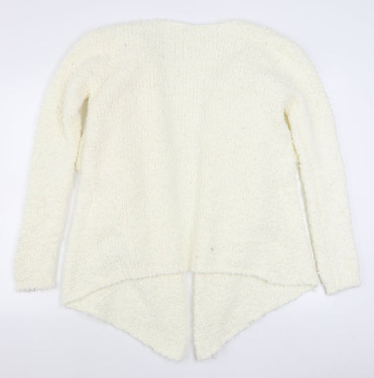 Womens UK Size 14 South Ivory Cardigan Jumper