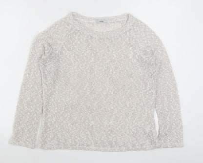 George Womens Pink Round Neck  Polyester Pullover Jumper Size 12