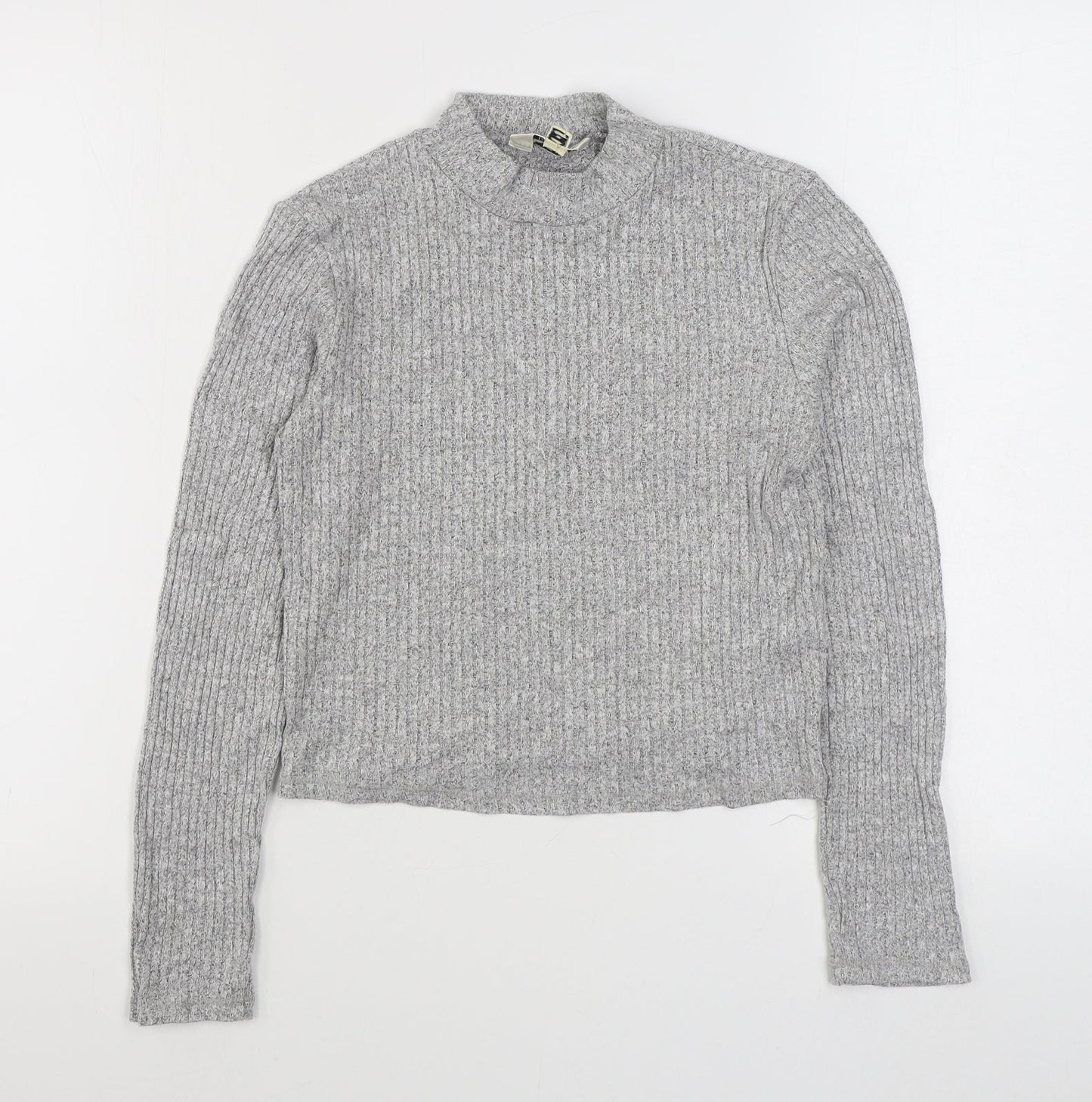 Womens UK Size 10 Miss Selfridge Grey Pullover Jumper
