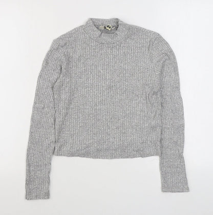 Womens UK Size 10 Miss Selfridge Grey Pullover Jumper