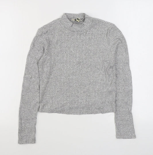 Womens UK Size 10 Miss Selfridge Grey Pullover Jumper