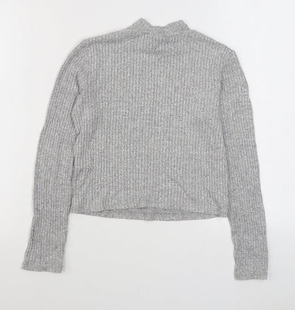 Womens UK Size 10 Miss Selfridge Grey Pullover Jumper