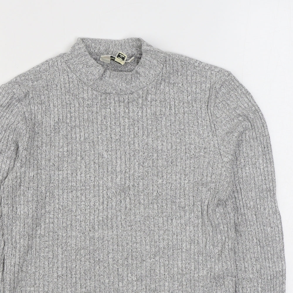 Womens UK Size 10 Miss Selfridge Grey Pullover Jumper