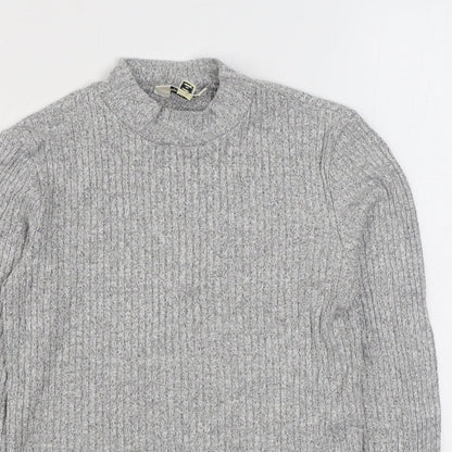 Womens UK Size 10 Miss Selfridge Grey Pullover Jumper