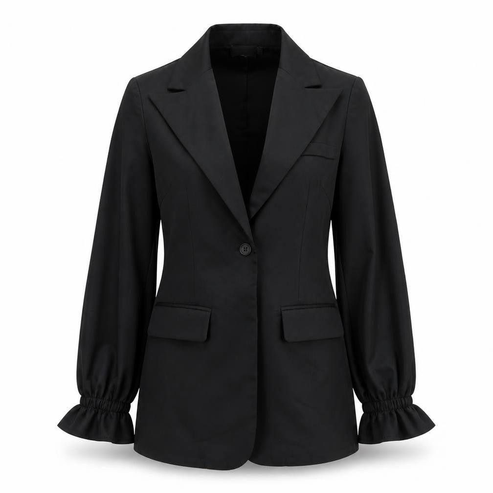 Womens UK Size 8 PRETTYLITTLETHING Black Jacket