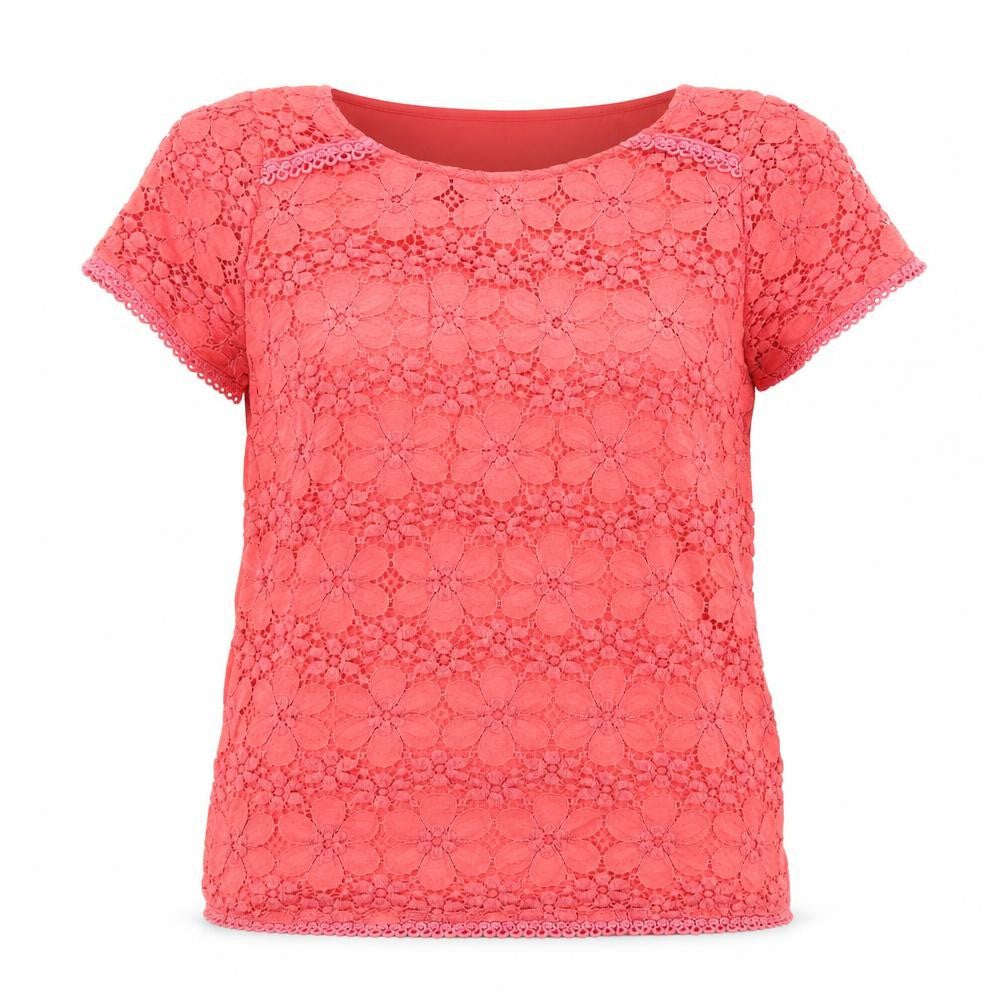 Womens UK Size S Oasis Pink Basic T-Shirt