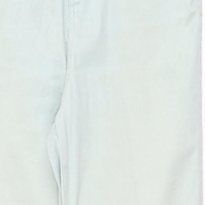 F&F Womens Green  Polyester Tapered Jeans Size 10 L26 in Regular Zip