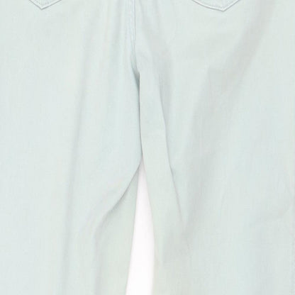 F&F Womens Green  Polyester Tapered Jeans Size 10 L26 in Regular Zip