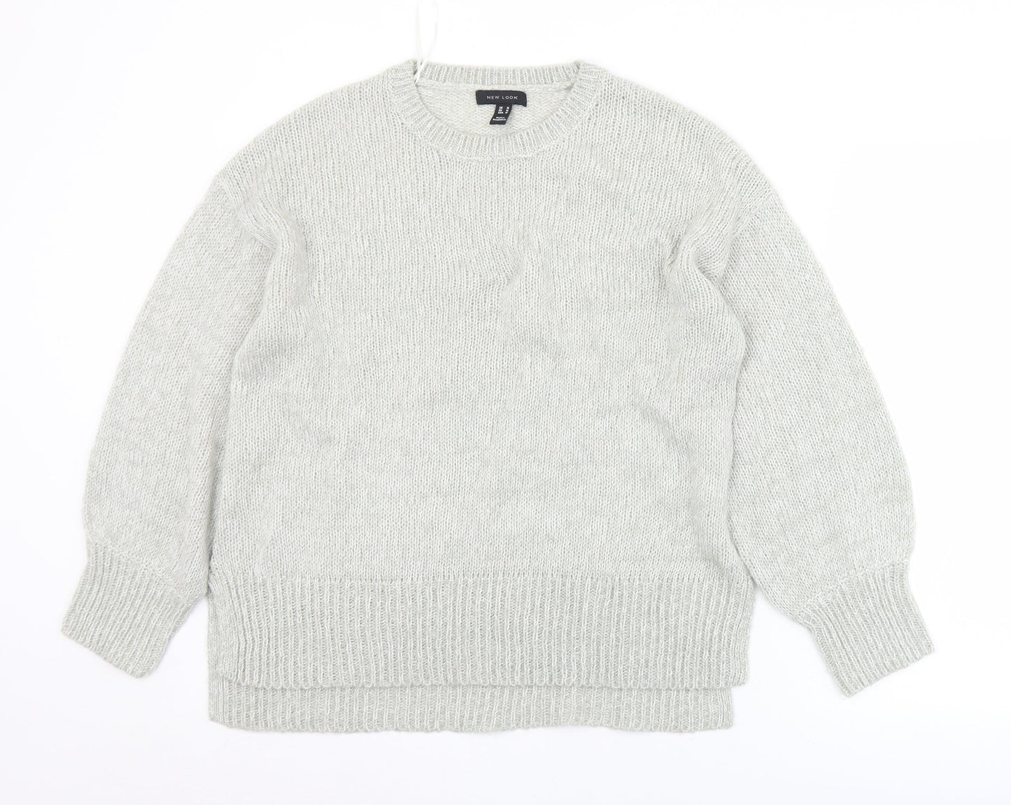 Womens UK Size M New Look Grey Pullover Jumper