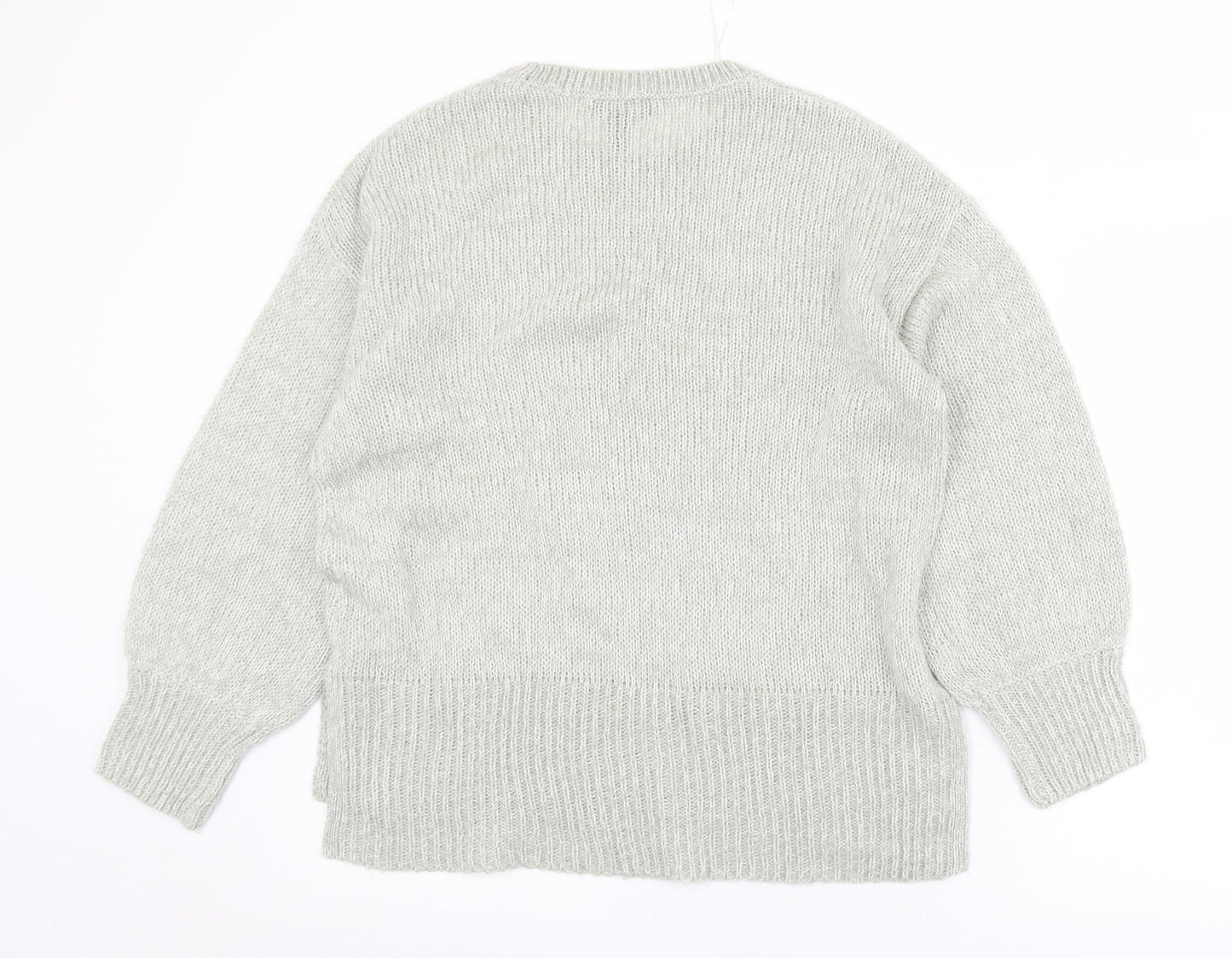 Womens UK Size M New Look Grey Pullover Jumper