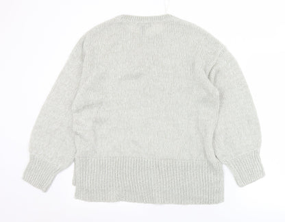 Womens UK Size M New Look Grey Pullover Jumper
