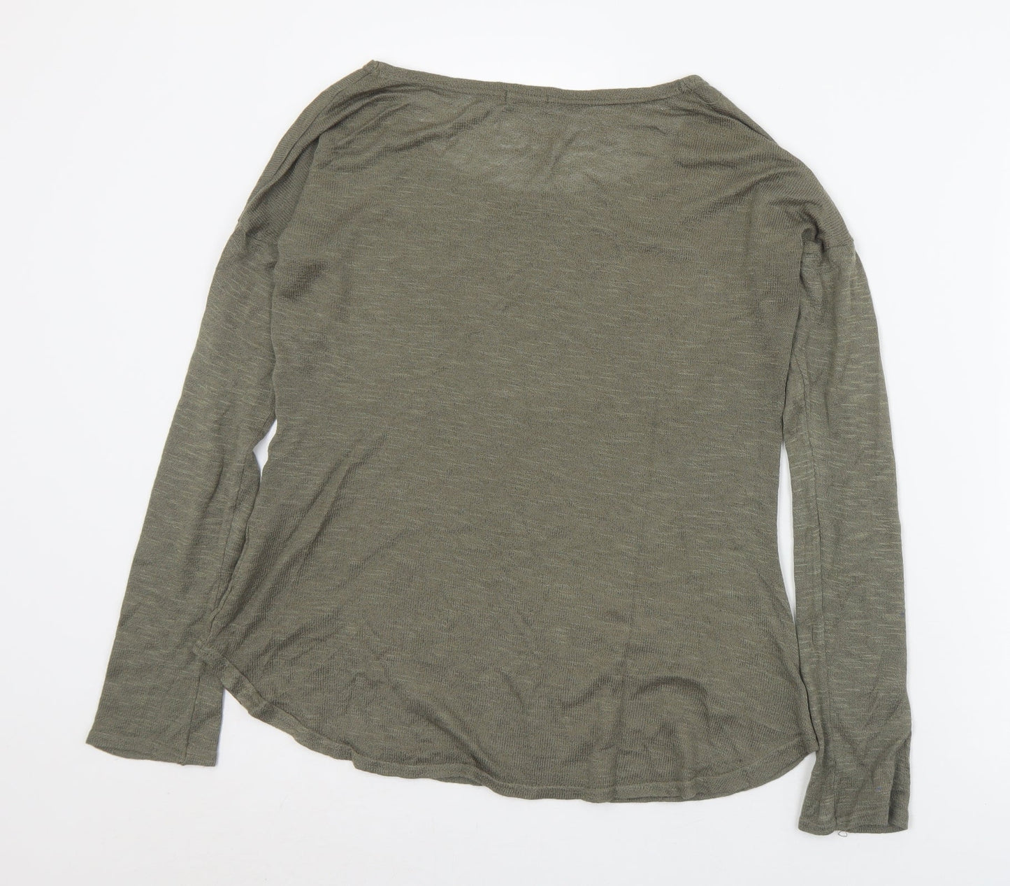 Womens UK Size 10 River Island Grey Basic T-Shirt