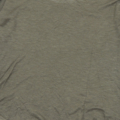 Womens UK Size 10 River Island Grey Basic T-Shirt