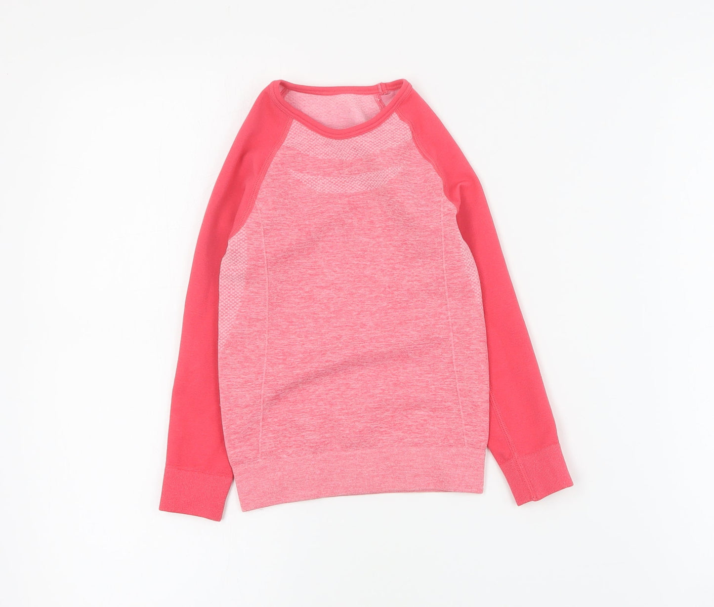Lupilu Girls Pink  Polyester Basic T-Shirt Size 3-4 Years Round Neck Pullover