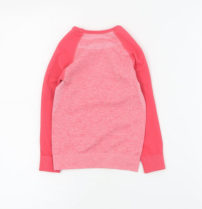 Lupilu Girls Pink  Polyester Basic T-Shirt Size 3-4 Years Round Neck Pullover