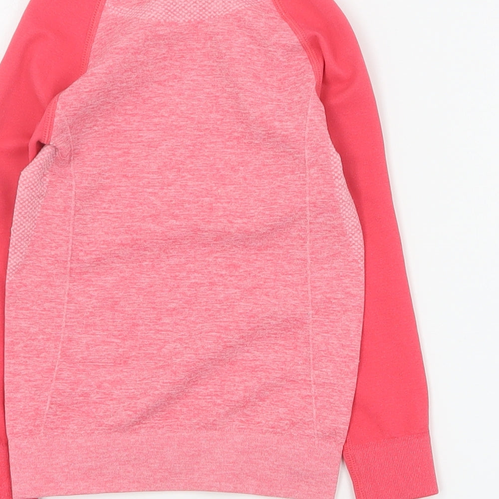 Lupilu Girls Pink  Polyester Basic T-Shirt Size 3-4 Years Round Neck Pullover