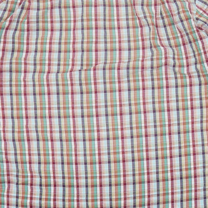 Mens UK Size L Peter England Multicoloured  Button-Up Short Sleeve Casual Shirt