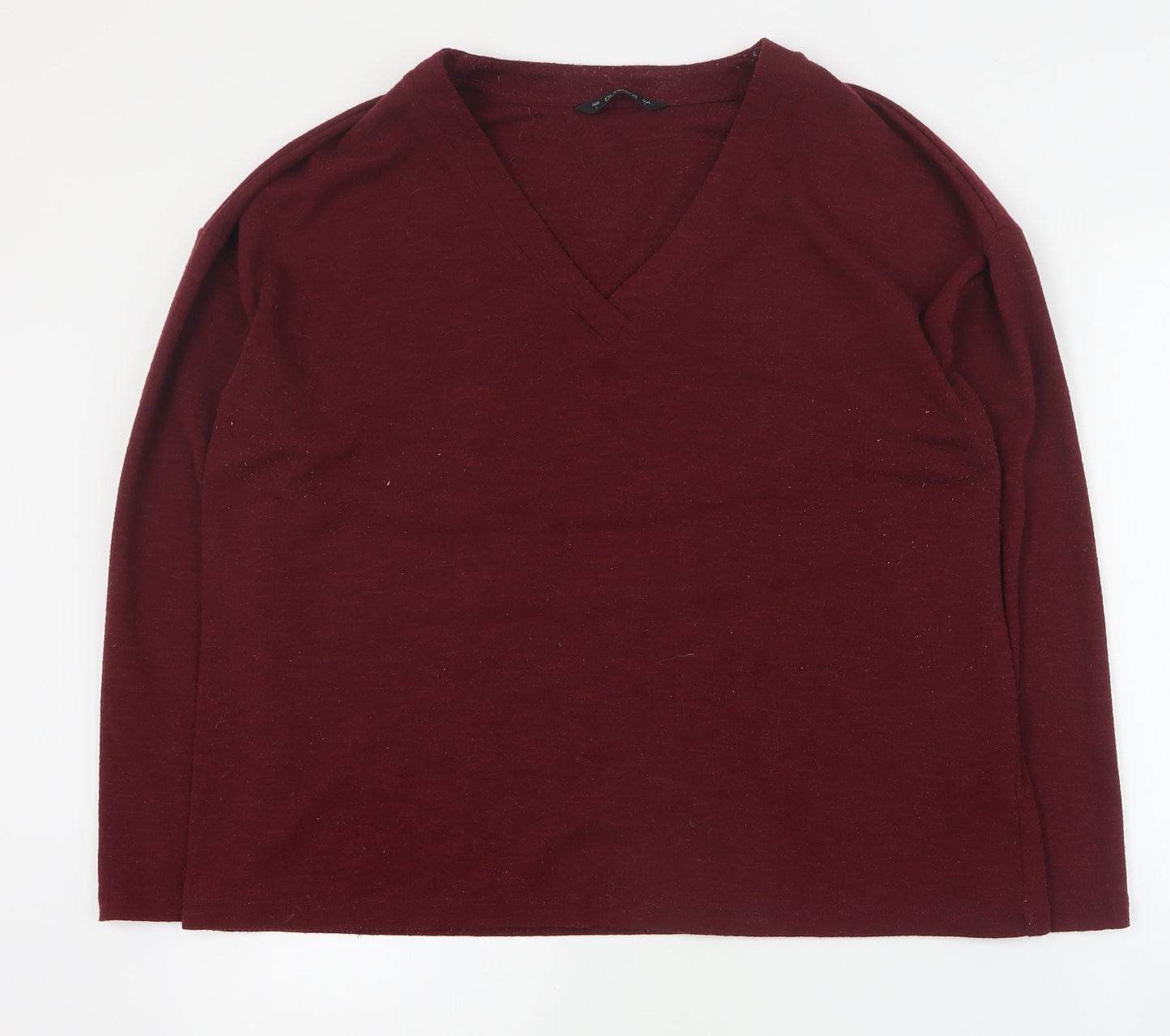 Dunnes Womens Red  Polyester Pullover Sweatshirt Size L  Pullover