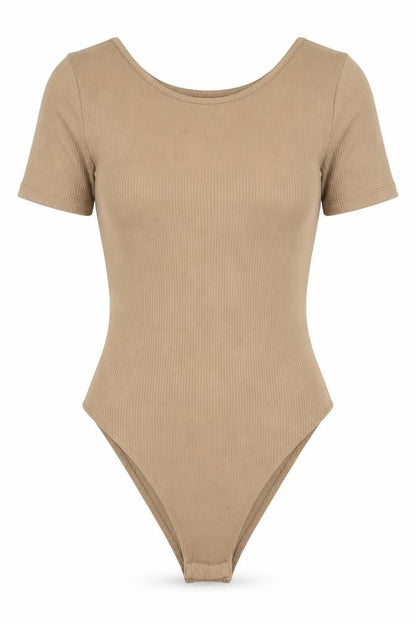 Womens UK Size 2XS Primark One-Piece Brown Bodysuit