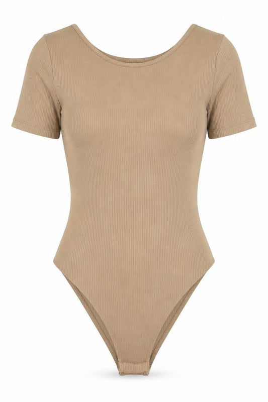 Womens UK Size 2XS Primark One-Piece Brown Bodysuit