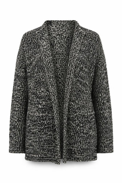 Soon Womens Black V-Neck  Polyester Cardigan Jumper Size 14