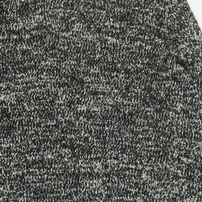 Soon Womens Black V-Neck  Polyester Cardigan Jumper Size 14