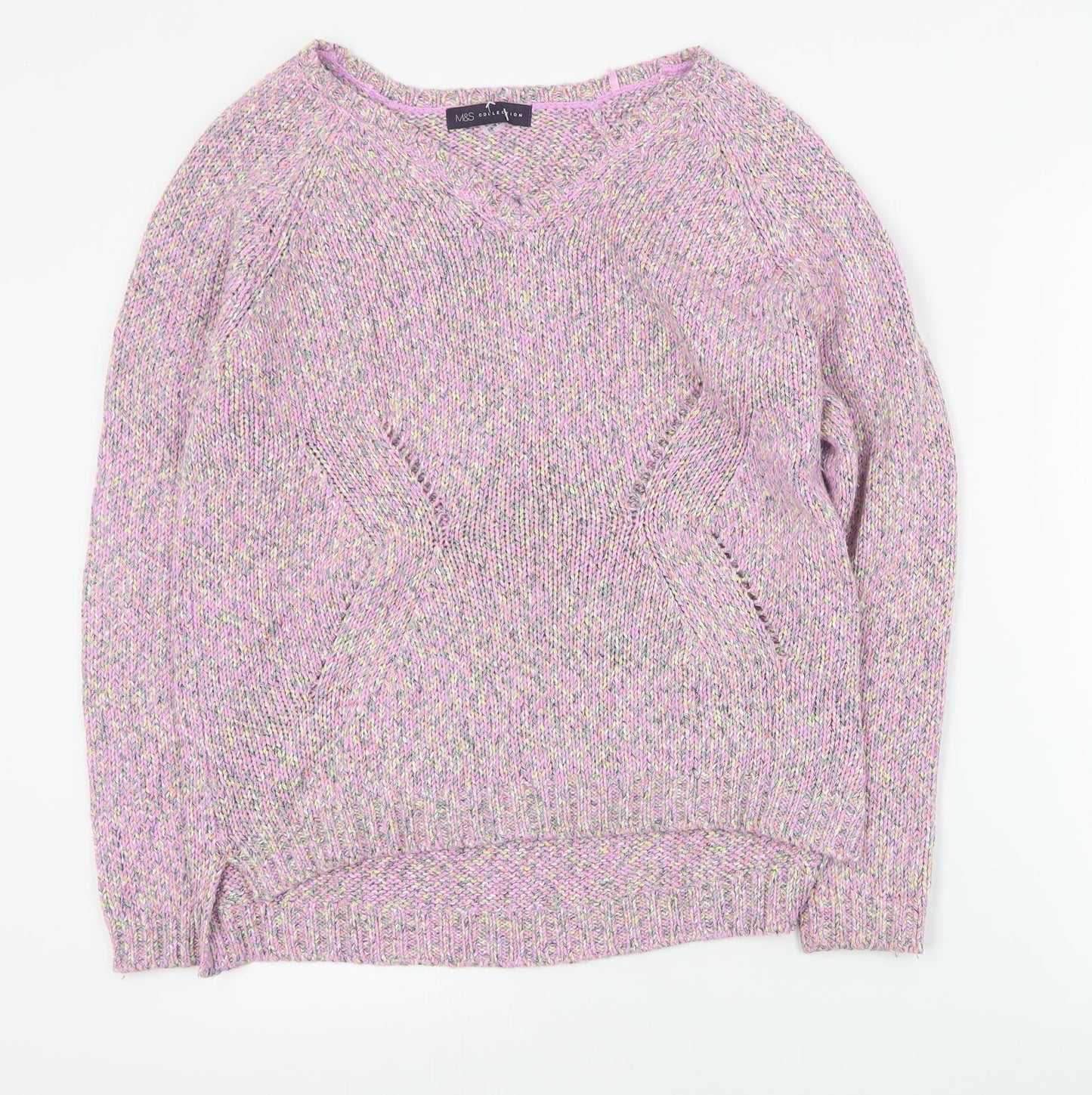 Womens UK Size 10 Marks and Spencer Multicoloured Pullover Jumper