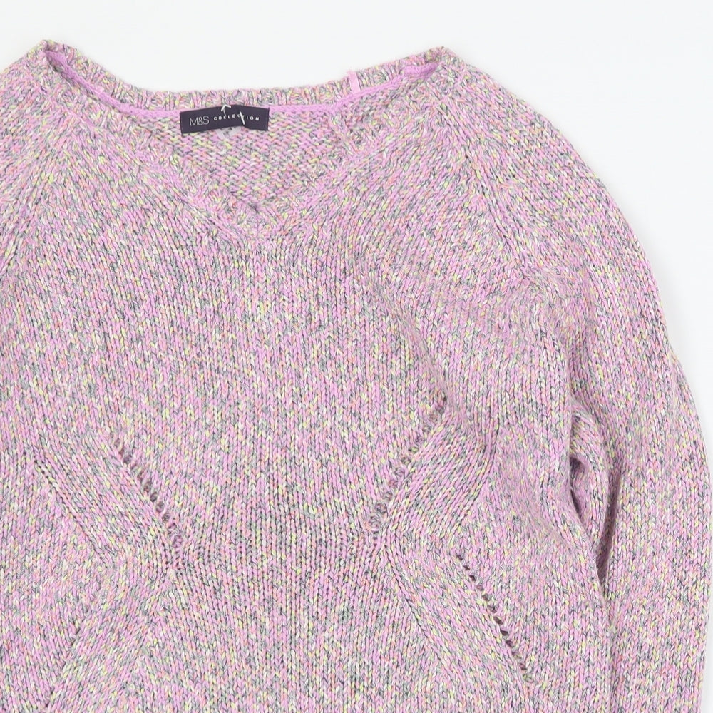 Womens UK Size 10 Marks and Spencer Multicoloured Pullover Jumper