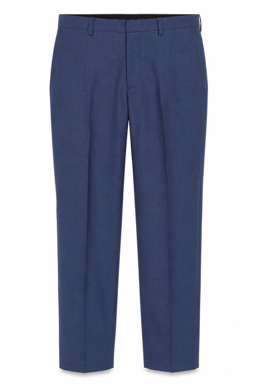 Mens UK Size 30 in Burton Regular Fit Dress Pants Blue Trousers